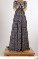  Photos Woman in Historical Dress 1 15th Century Medieval Clothing blue dress leg lower body 0001.jpg